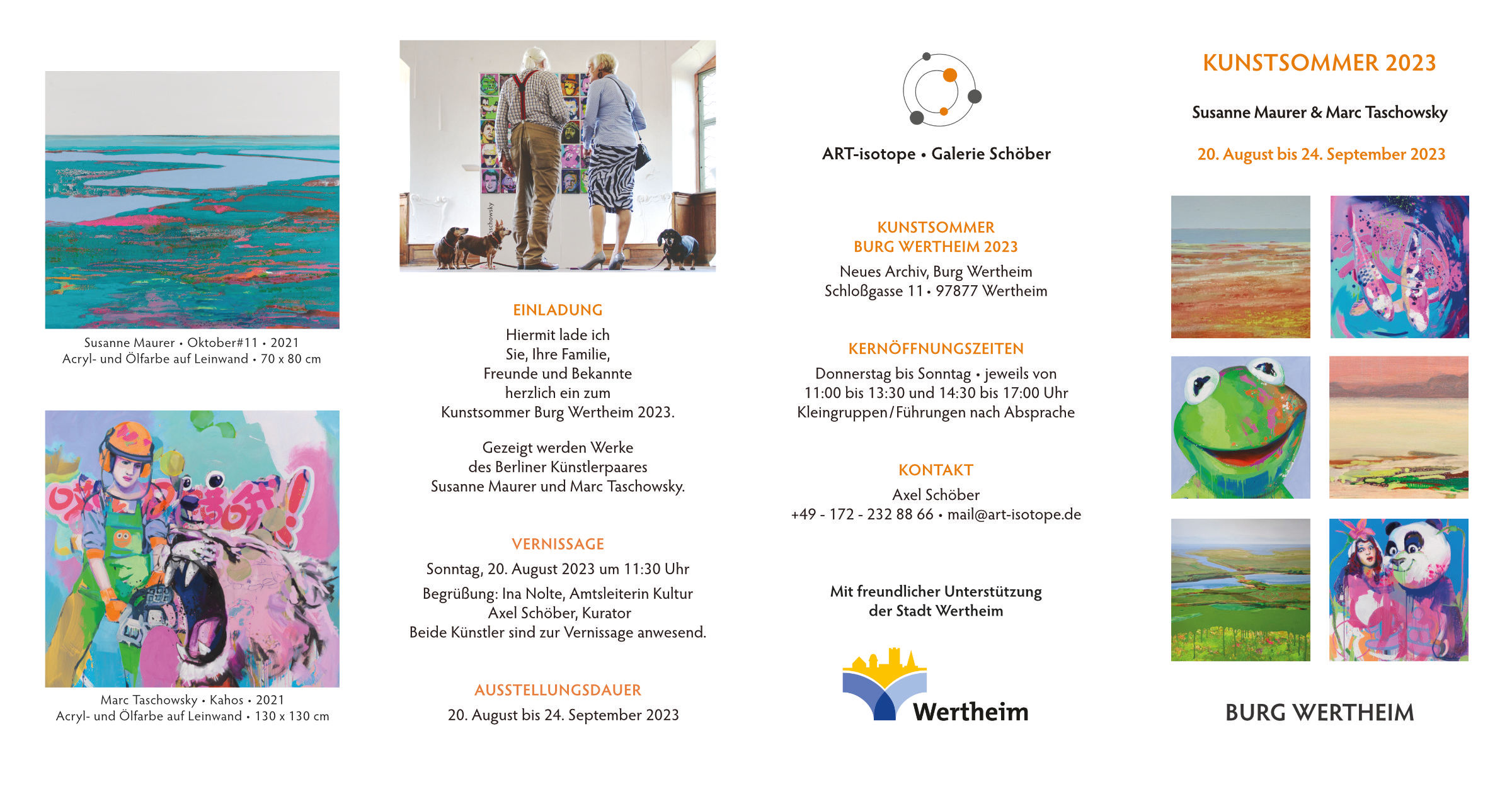 Flyer Kunstsommer Innenseite