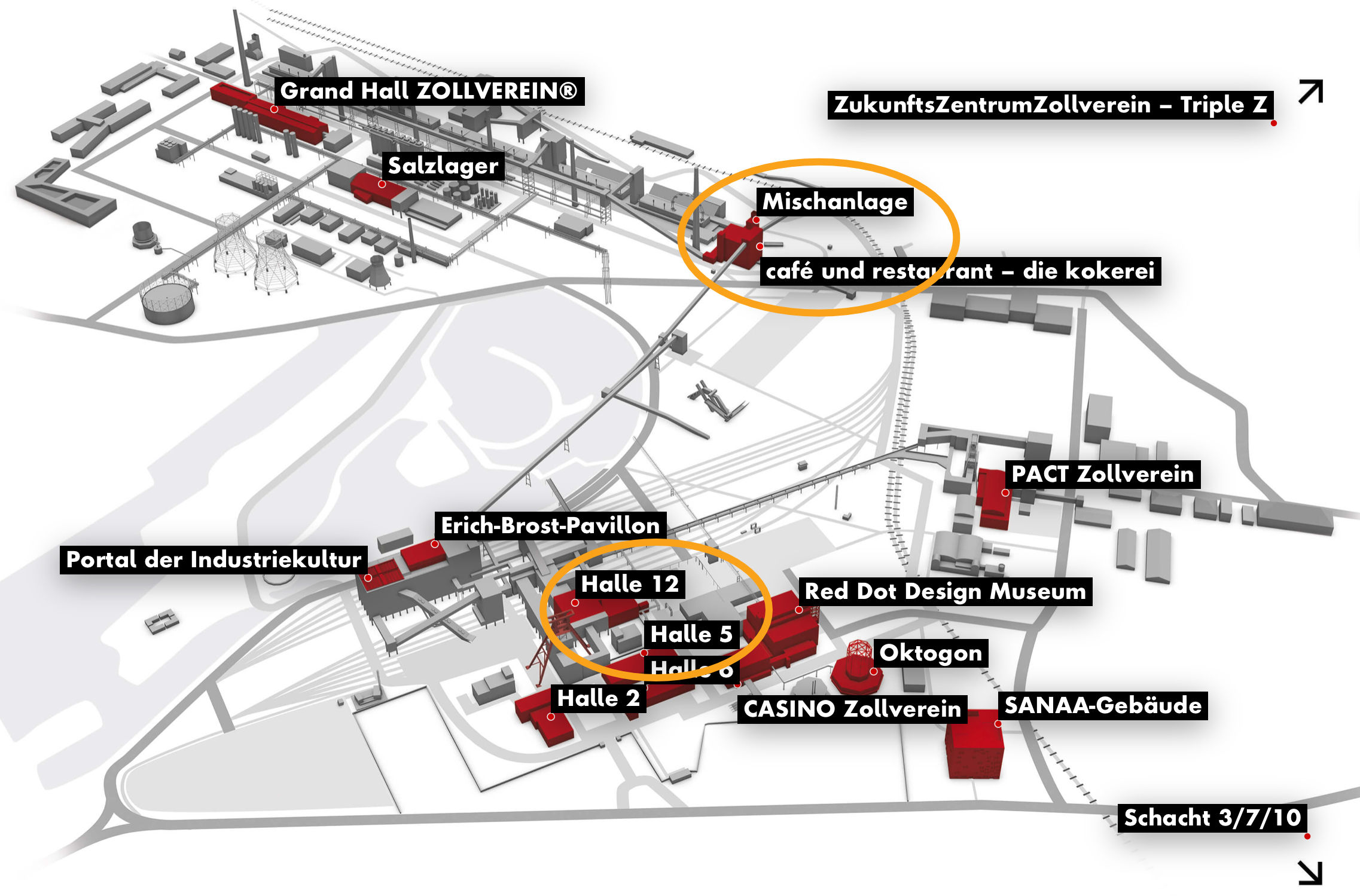 Übersichtsplan Weltkulturerbe Zollverein