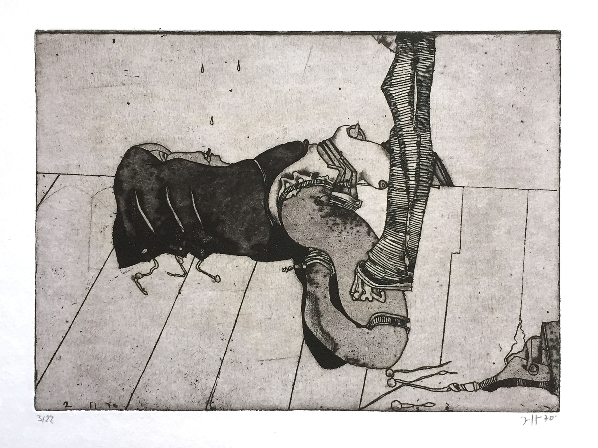 Radierung von Horst Janssen