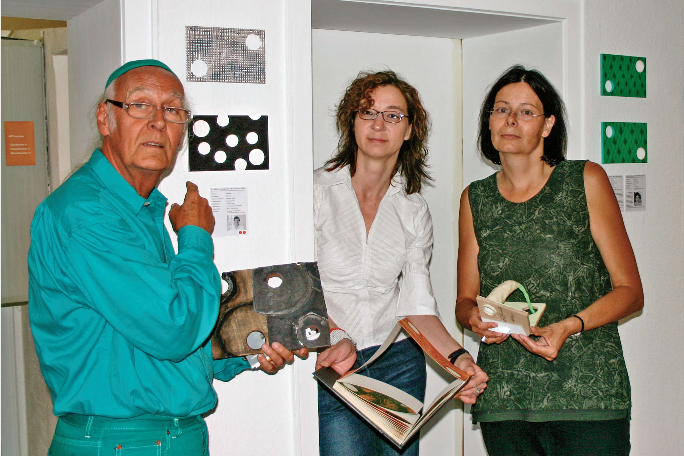 Jury ARTor-Wand mit Prof. Harald Mante, M.A. Kirsten Xani-Menneken, Prof. Bettina van Haaren